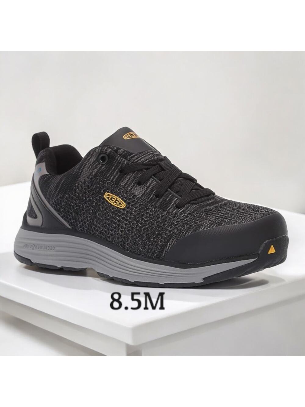 Keen Womens size 8.5M Sparta Black Grey Alloy Toe ESD Work Shoes ~ runs small